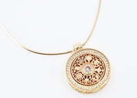 Lucky Mandala Charm Necklace