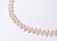 Pure Grace：White Natural Pearl Necklace