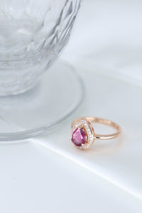 Rosé Glow Pink Tourmaline Ring