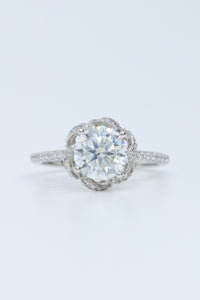 2 Ct Petal Bloom Moissanite Ring