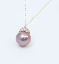 Royal Grace: Lavender Pearl Pendant